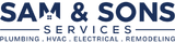 Sam and sons Services Blue Logo